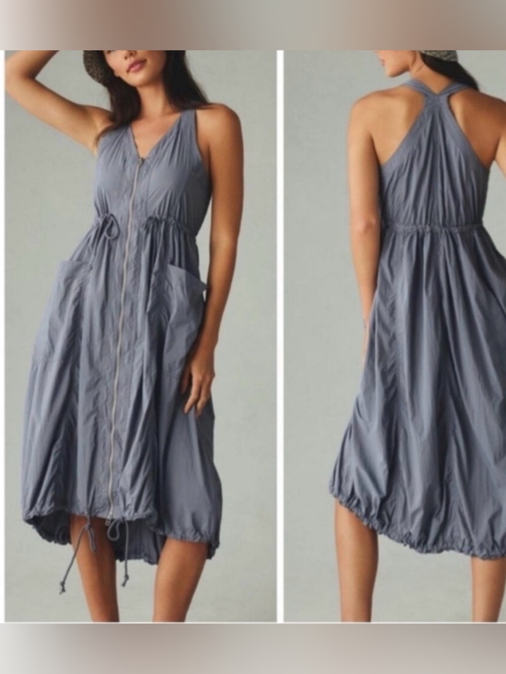 Daily Practice Free Fall Dress By Anthropologie XXS Blue